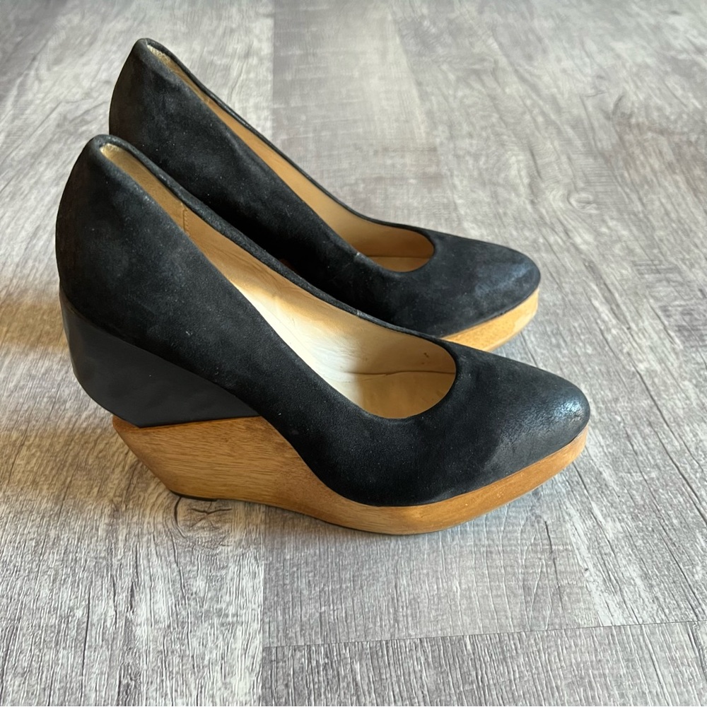 Rare Allsaints spitalfields Platform Wedges Shoes Size 38 - Picture 3 of 12